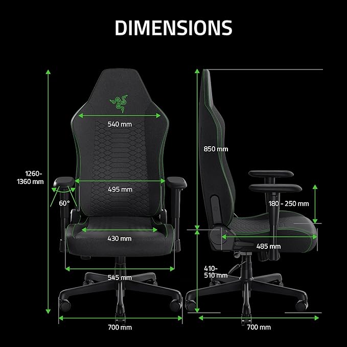 RAZER ISKUR V2 X Chaise Gaming – Noir