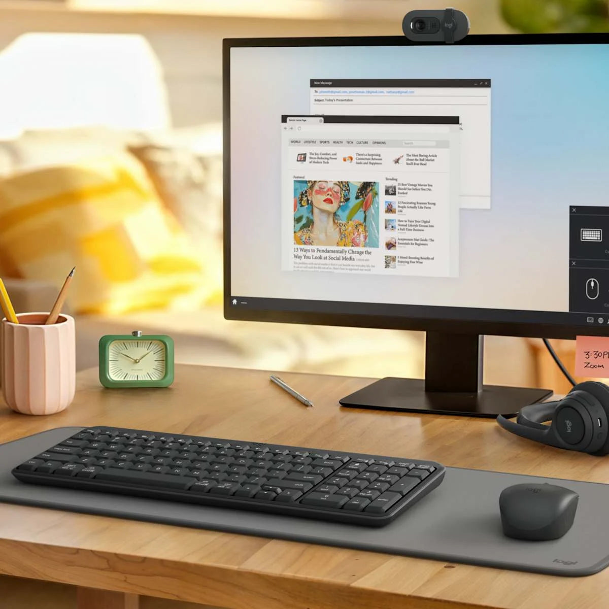 Clavier Bluetooth Logitech K250 Compact - Français (AZERTY)