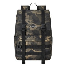 Sac à dos RIVACASE 7621 brown camo ECO 15L  Roll top 15.6"