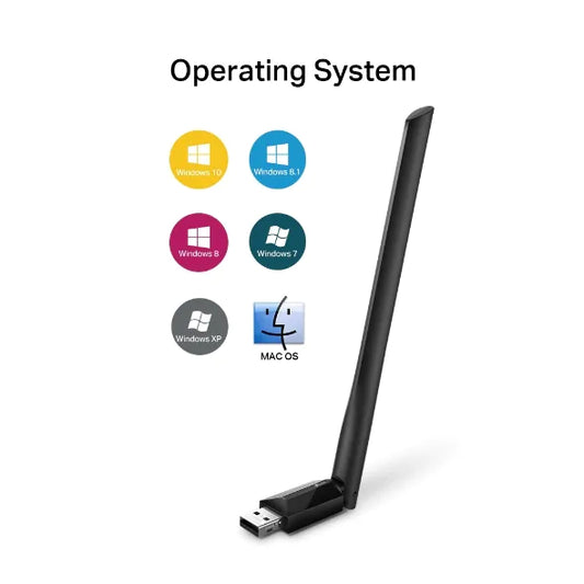 TP-LINK Adaptateur USB WiFi bi-bande AC 600 Mbps à gain élevé – Archer T2U Plus