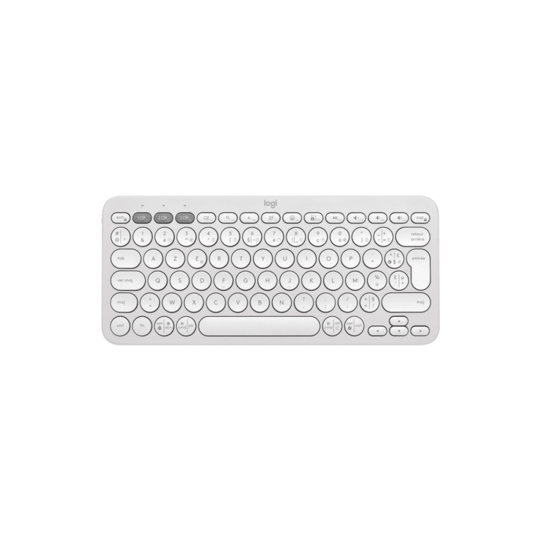 Clavier sans fil Bluetooth Logitech Pebble Keys 2 K380s Mini – Blanc