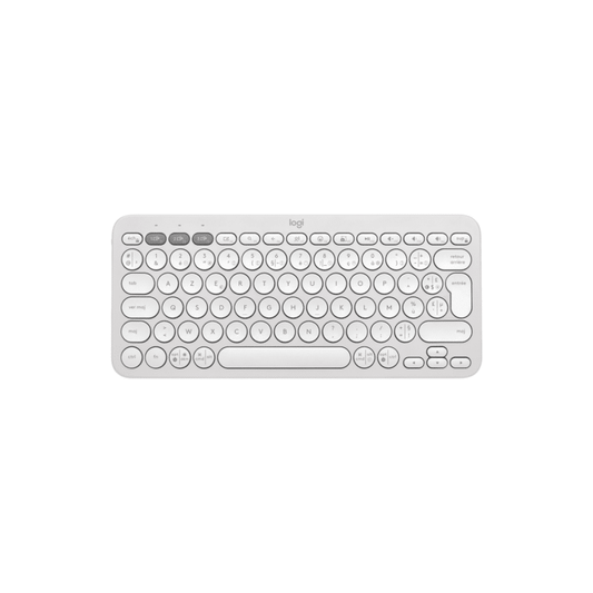 Clavier sans fil Bluetooth Logitech Pebble Keys 2 K380s Mini – Blanc