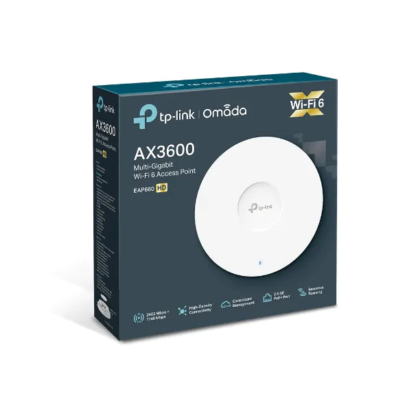 EAP660 HD – Point d’accès WiFi 6 – AX3600 bi-bande Multi-Gigabit plafonnier