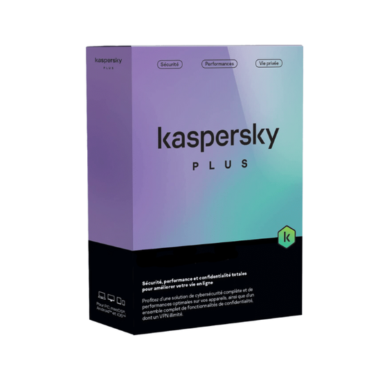 Kaspersky Plus (équivalent à Internet Security) – 10 Postes / 1 an (KL10428BKFS-MAGFFP)