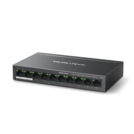 Switch de bureau 10 ports 10/100 Mbps avec 8 ports PoE+ – MS110P