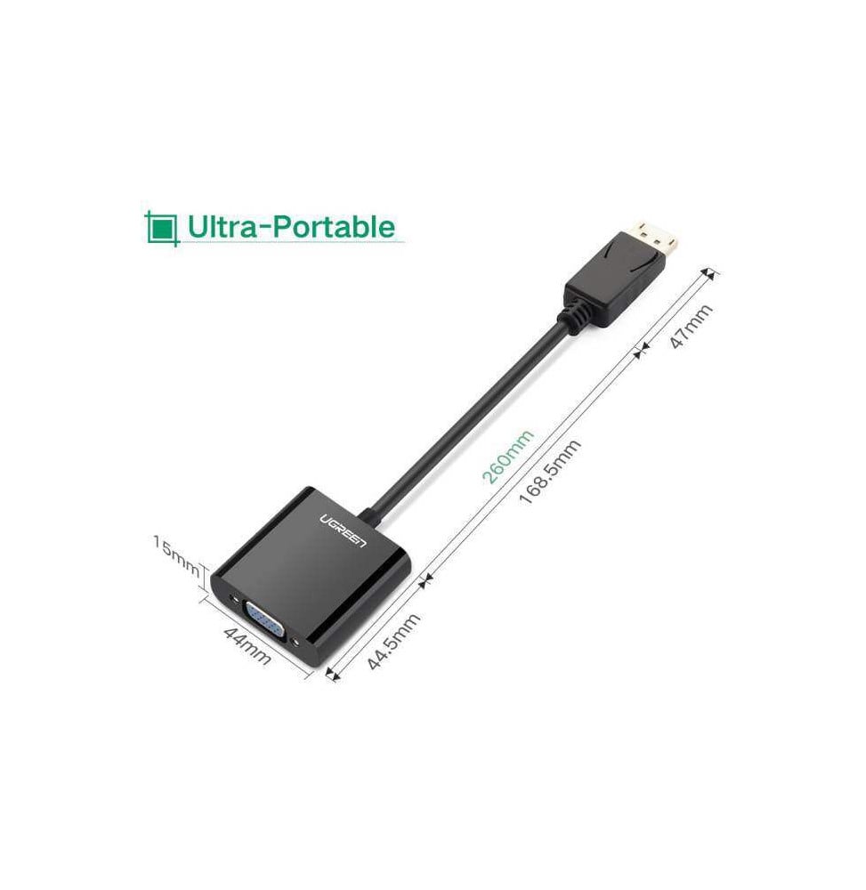 Câble Ugreen DisplayPort Mâle vers VGA Femelle Convertisseur 20415