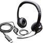 Casque Logitech H390 avec microphone anti-parasite - USB