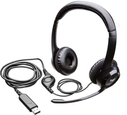 Casque Logitech H390 avec microphone anti-parasite - USB