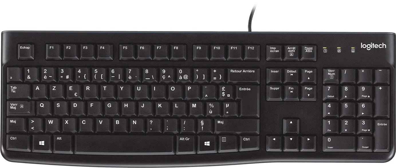 Clavier à connexion USB Logitech K120 - AZERTY