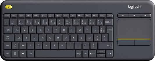 Clavier sans fil avec pavé tactile intégré Logitech K400 Plus (AZERTY, Français)