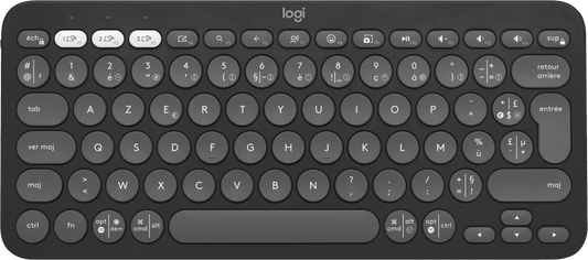 Clavier sans fil Logitech Pebble Keys 2 K380s – Graphite