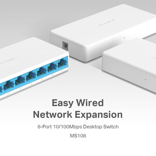 Switch de bureau 8 ports 10 / 100Mbps – MS108