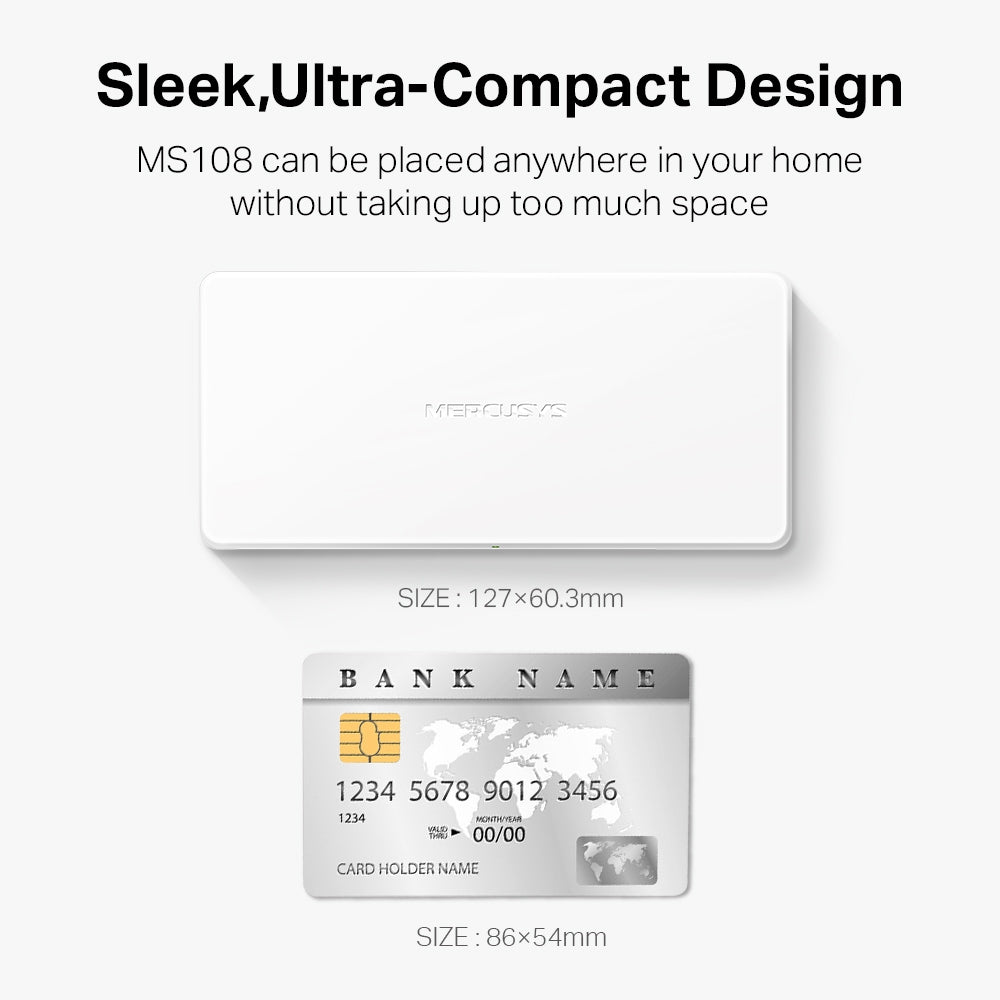 Switch de bureau 8 ports 10 / 100Mbps – MS108