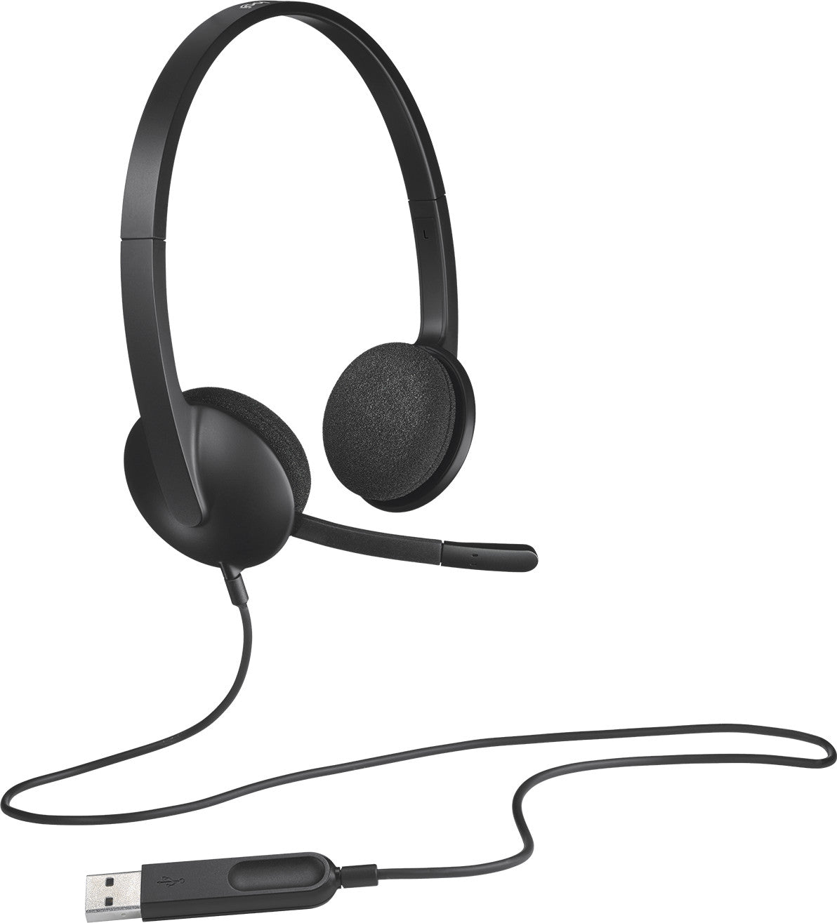 Casque Logitech H340 pour PC avec microphone anti-parasite - USB