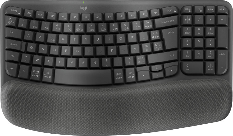 Logitech Wave Keys clavier RF sans fil + Bluetooth AZERTY Français Graphite