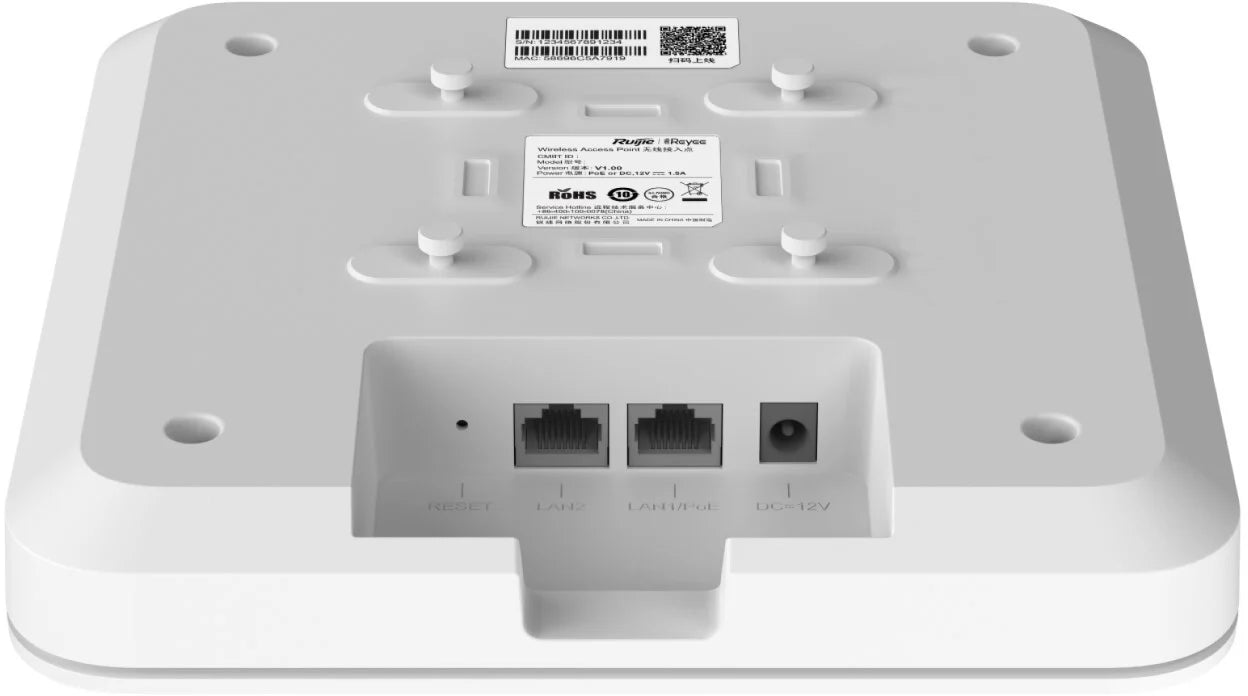 Point d'accès WiFi 6 AX1800 Reyee RG-RAP2260(G) Intérieur