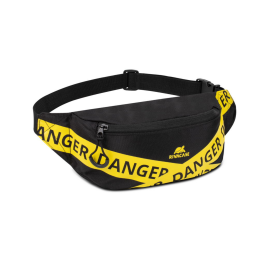 RIVACASE 5411 Erebus Sac banane noir 12 pouces.
