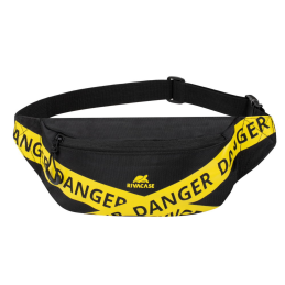 RIVACASE 5411 Erebus Sac banane noir 12 pouces.