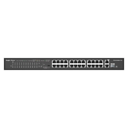 RUIJIE SWITCH 24P 10/100MBPS 2P-GB RACMOUNT POE RG -ES126S-LP/V2