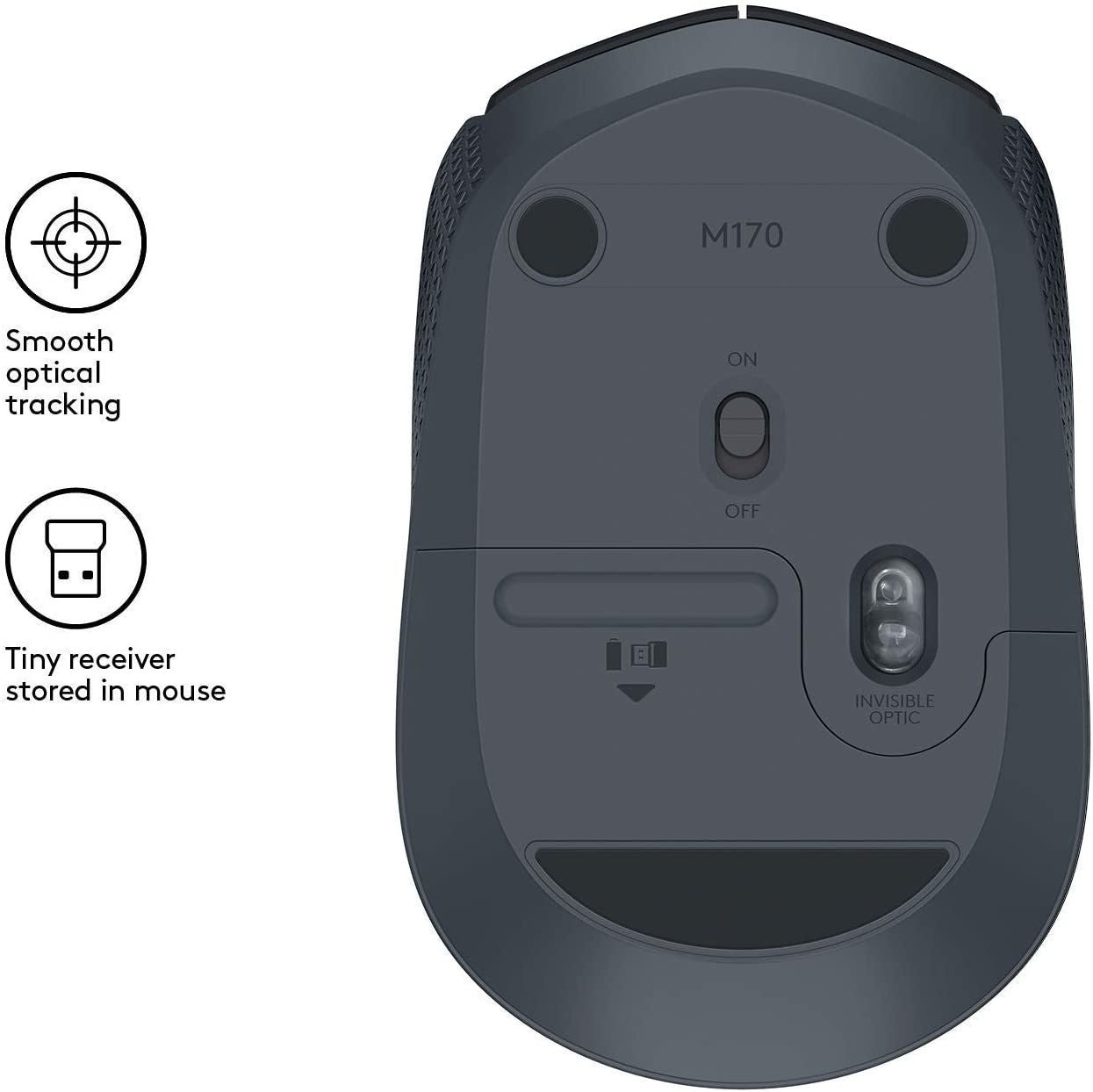 Souris sans fil Logitech M171 noire